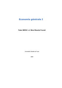 Economie générale I - UVT e-doc