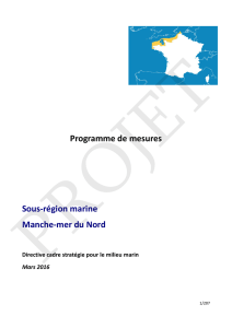 Programme de mesures Sous-région marine Manche