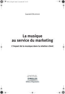 La musique au service du marketing L`impact de la musique dans la