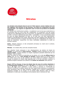 Nitrates - France Nature Environnement