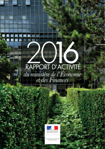 Rapport d`activité du ministère de l`Economie et