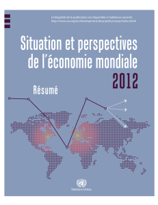 Situation et perspectives de l`économie mondiale, 2012