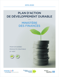 Plan d`action de développement durable 2015-2020