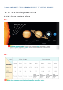 CH1. La Terre dans le système solaire