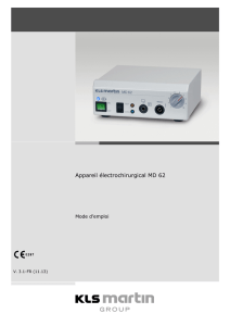 Appareil électrochirurgical MD 62