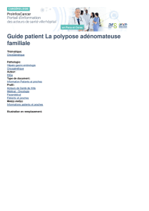 Guide patient La polypose adénomateuse familiale | Portail