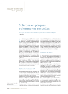 Sclérose en plaques et hormones sexuelles