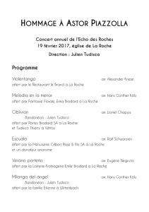 programme concert - L`Echo des Roches