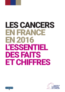 Les cancers en France