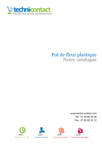 Pot de fleur plastique Notre catalogue - Techni