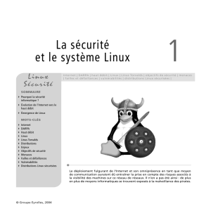 La sécurité et le système Linux