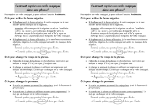 Comment repérer un verbe conjugué dans une phrase? Comment