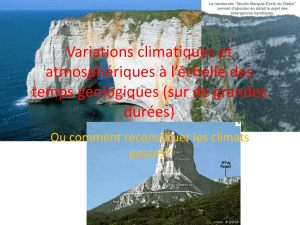 Variations climatiques et atmosphériques à l`échelle des temps