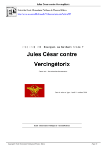 Jules César contre Vercingétorix