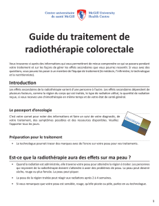 PDF - Guide du traitement de radiothérapie colorectale