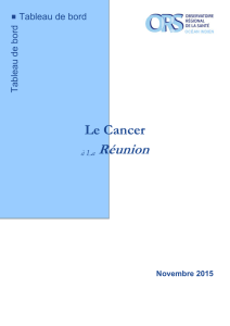 Le Cancer à La Réunion Novembre 2015