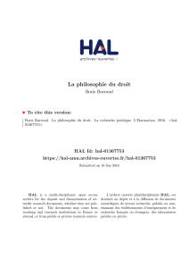 Boris Barraud, La philosophie - Hal-SHS