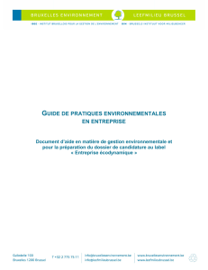 Guide de pratiques environnementales en entreprise