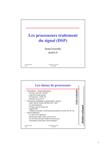 Les processeurs traitement du signal (DSP)
