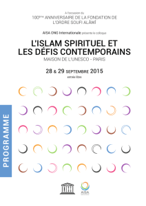 l`islam spirituel et les défis contemporains - Djanatu al-Arif