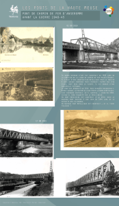 pont de chemin de fer d`anseremme avant la guerre 1940-45