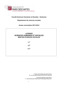 licence sciences humaines et sociales