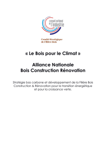 La charte - "Le Bois pour le Climat" Alliance Nationale Bois