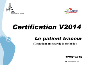 La méthode du patient traceur