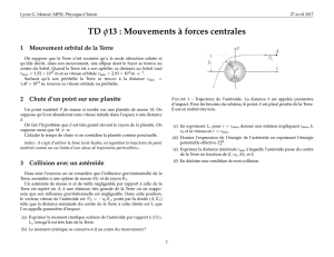Sciences Physiques/TD/Ph TD13 Forces centrales