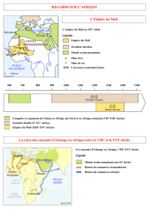 REGARDS SUR L`AFRIQUE L`Empire du Mali La carte des courants