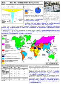 3G2 TD 1 : UN NORD RICHE ET HETEROGENE