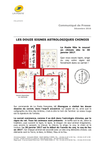 CP Carnet Signes Astrologiques Chinois