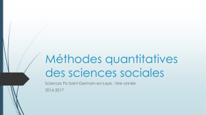 Méthodes quantitatives des sciences sociales