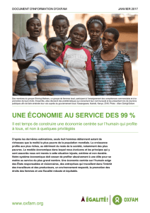 Une économie au service des 99