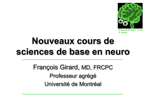 Nouveaux cours de sciences de base en neuro