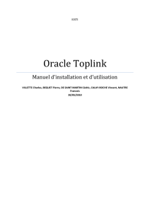 Oracle Toplink - Page Perso de Vincent Gardeux