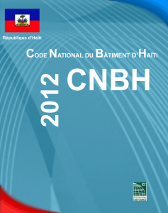 Code National du Bâtiment d`Haïti - Ministère des Travaux Publics