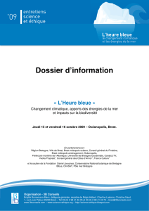 Dossier d`information - Les entretiens Science et Ethique