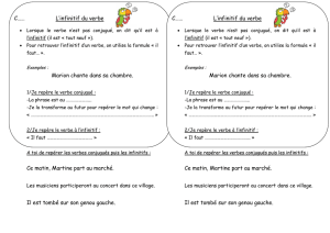 C3 l`infinitif du verbe