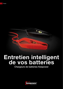 Entretien intelligent de vos batteries