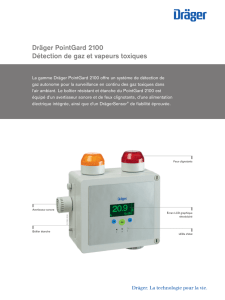 Dräger PointGard 2100 Détection de gaz et vapeurs toxiques