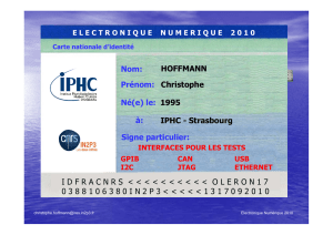 Nom: HOFFMANN Prénom: Christophe Né(e) le: 1995 à: IPHC