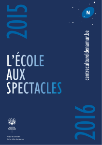 l`école aux spectacles