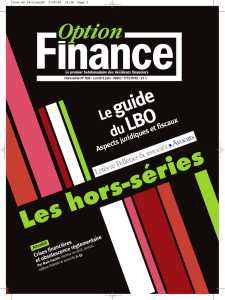 Le guide du LBO Aspects juridiques et fiscaux Crises financières et