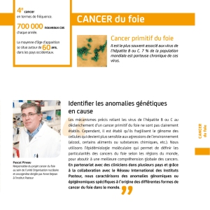 CANCER du foie - Institut Pasteur