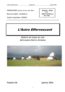 Numéro 56 - Astronomie Centre Ardenne