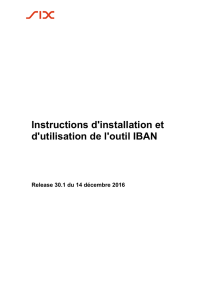 Instructions d installation et d utilisation de l outil IBAN (Rel. 30.1.1.)