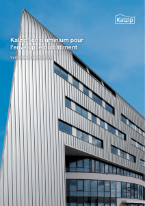 Kalzip® en aluminium pour l`enveloppe du bâtiment Kalzip® nium
