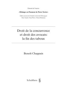 Droit de la concurrence et droit des avocats: la fin