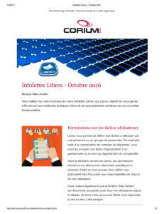 Infolettre Librex Octobre 2016